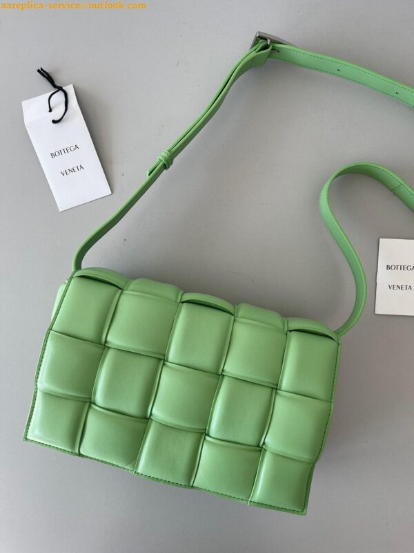 Replica Bottega Veneta Padded Cassette Bag In Acid Green Lambskin