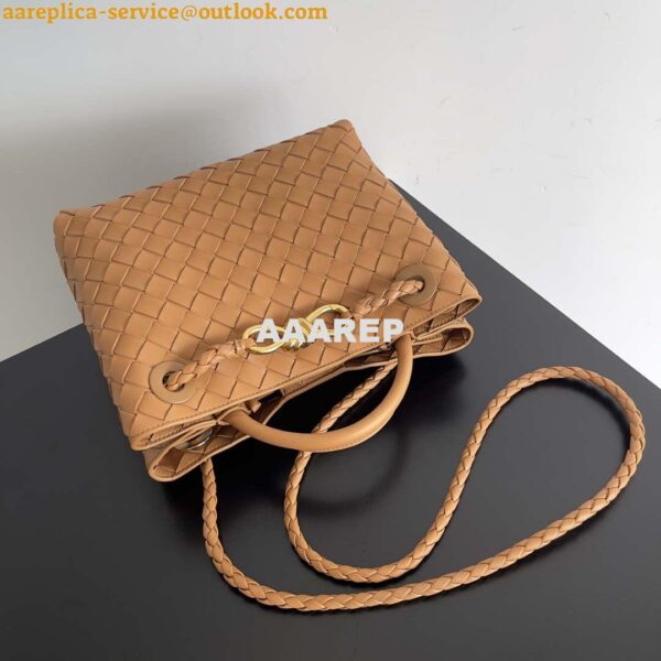 Replica Bottega Veneta BV 743568 Small Andiamo Ligth Brown 6