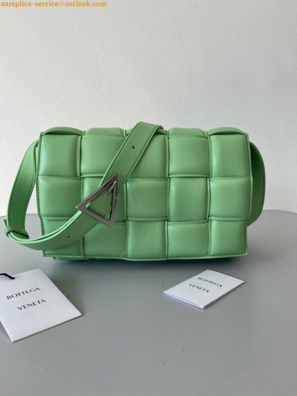 Replica Bottega Veneta Padded Cassette Bag In Acid Green Lambskin 4