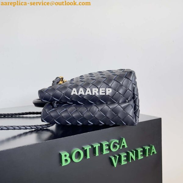 Replica Bottega Veneta BV 743568 Small Andiamo Navy Blue 5