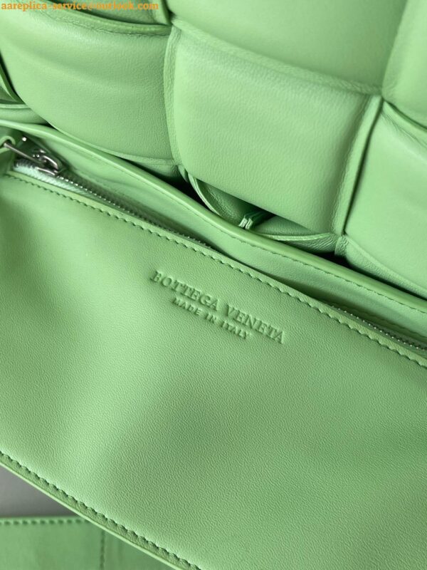 Replica Bottega Veneta Padded Cassette Bag In Acid Green Lambskin 8