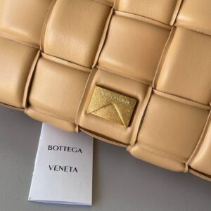 Replica Bottega Veneta Padded Cassette Bag In Almond Intrecciato Lambskin 2