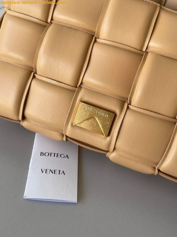 Replica Bottega Veneta Padded Cassette Bag In Almond Intrecciato Lambskin 2