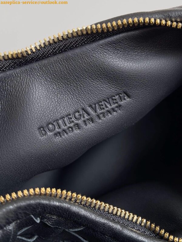 Replica Bottega Veneta Gemelli Small Bag in Black Intrecciato Lambskin 11