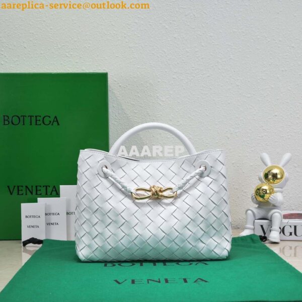 Replica Bottega Veneta BV 743568 Small Andiamo White