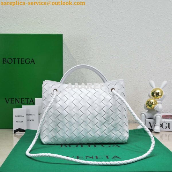 Replica Bottega Veneta BV 743568 Small Andiamo White 2