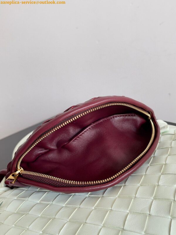 Replica Bottega Veneta Gemelli Small Bag in Glacier/Barolo Intrecciato Lambskin 6