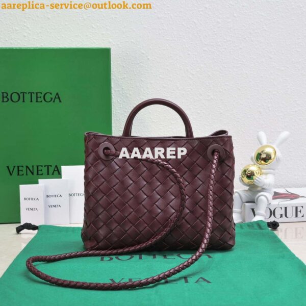 Replica Bottega Veneta BV 743568 Small Andiamo Wine Red 2