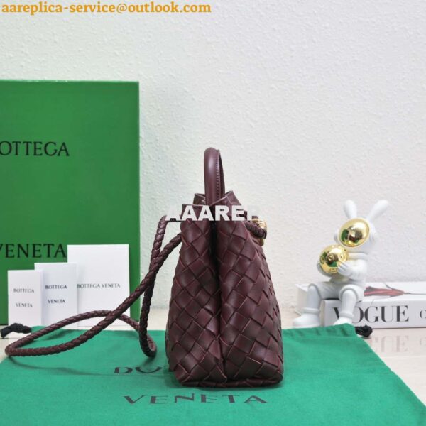 Replica Bottega Veneta BV 743568 Small Andiamo Wine Red 3