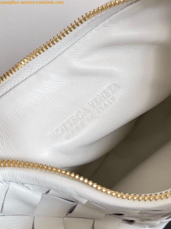 Replica Bottega Veneta Gemelli Small Bag in White Intrecciato Lambskin 5