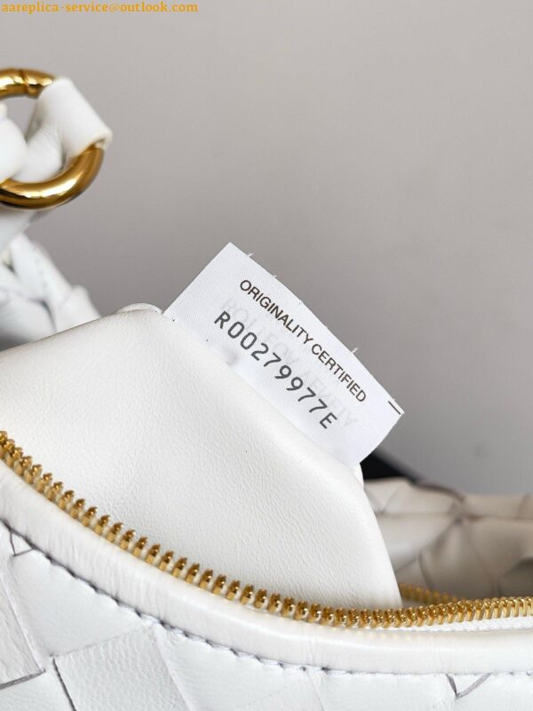 Replica Bottega Veneta Gemelli Small Bag in White Intrecciato Lambskin 6