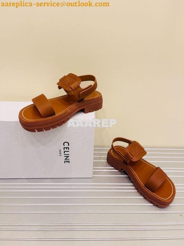 Replica Celine Clea Triomphe Sandal In Calfskin 35387227 16