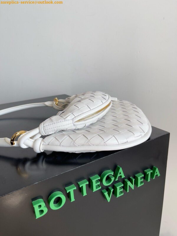 Replica Bottega Veneta Gemelli Small Bag in White Intrecciato Lambskin 8