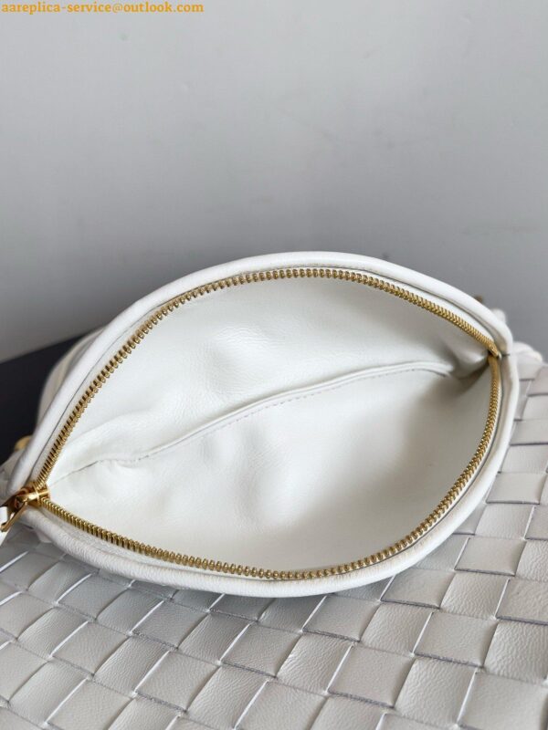 Replica Bottega Veneta Gemelli Small Bag in White Intrecciato Lambskin 10