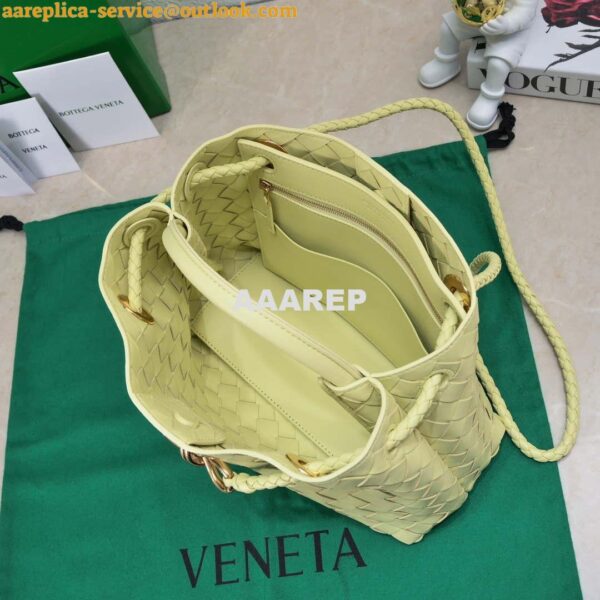 Replica Bottega Veneta BV 743568 Small Andiamo Yellow 8