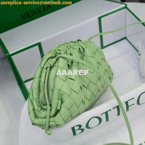 Replica BV 585852VCPP13840 Bottega Veneta Mini Pouch Light Green 3