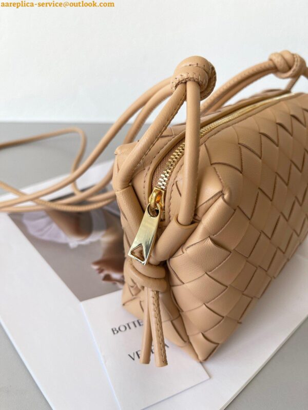 Replica Bottega Veneta Loop Mini Bag In Almond Intrecciato Lambskin 9