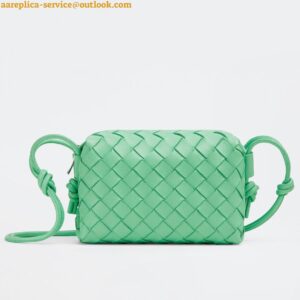 Replica Bottega Veneta Loop Mini Bag In Fountain Intrecciato Lambskin