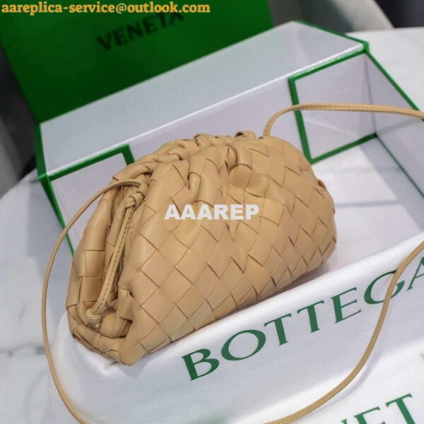 Replica BV 585852VCPP19776 Bottega Veneta Mini Pouch Beige 5