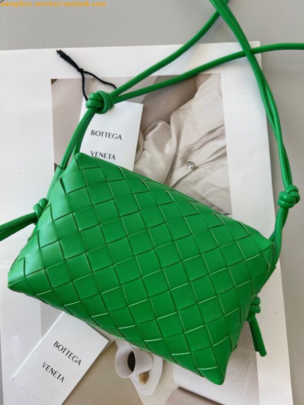 Replica Bottega Veneta Loop Mini Bag In Green Intrecciato Lambskin 6