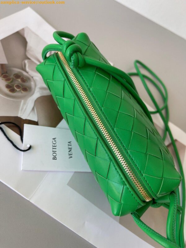 Replica Bottega Veneta Loop Mini Bag In Green Intrecciato Lambskin 8