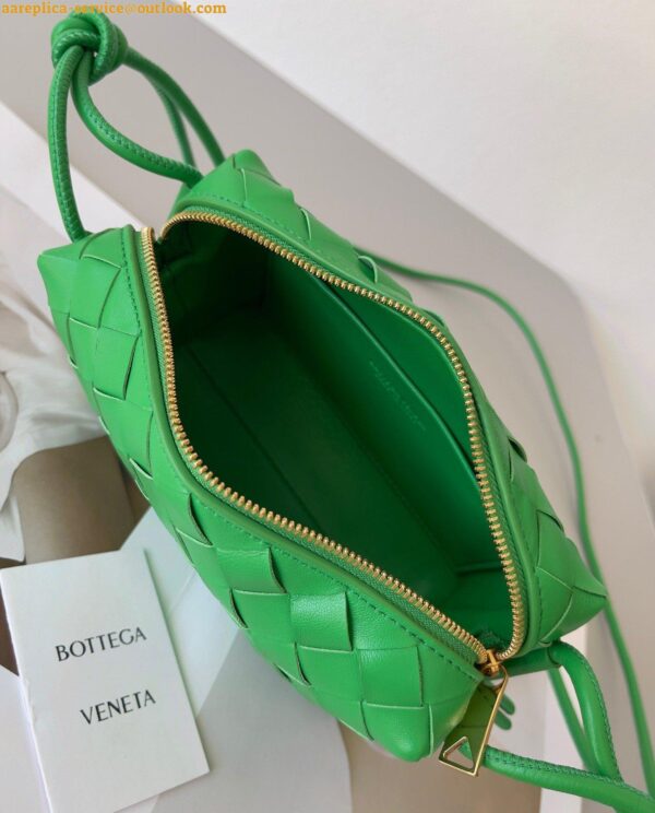 Replica Bottega Veneta Loop Mini Bag In Green Intrecciato Lambskin 10