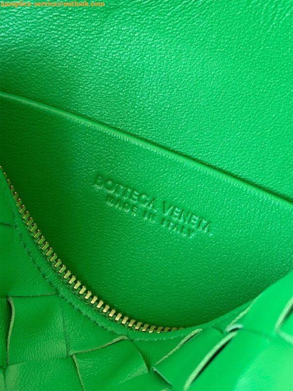 Replica Bottega Veneta Loop Mini Bag In Green Intrecciato Lambskin 12