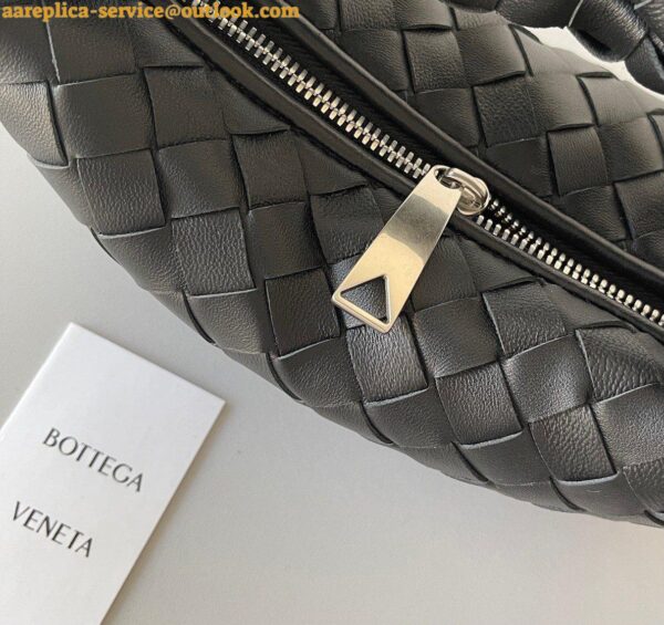 Replica Bottega Veneta BV Jodie Mini Bag In Black Intrecciato Lambskin 4