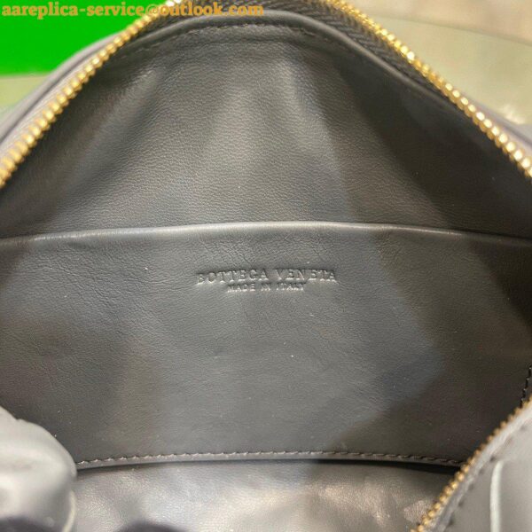 Replica Bottega Veneta Loop Mini Bag In Grey Intrecciato Lambskin 11