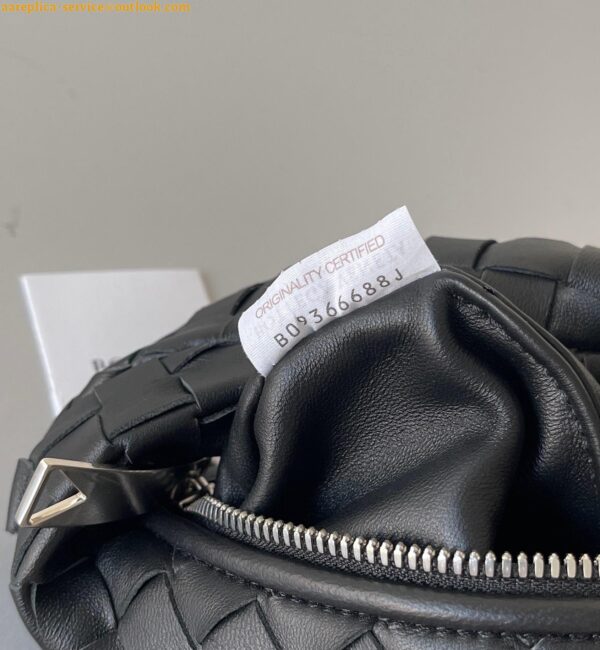 Replica Bottega Veneta BV Jodie Mini Bag In Black Intrecciato Lambskin 10