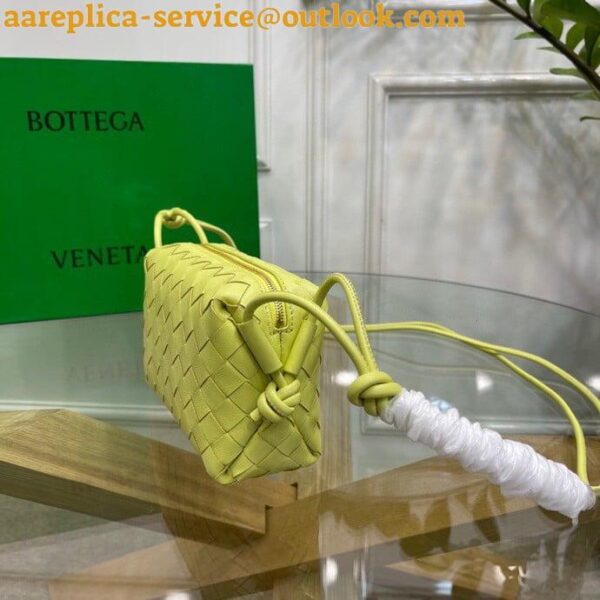 Replica Bottega Veneta Loop Mini Bag In Kiwi Intrecciato Lambskin 10