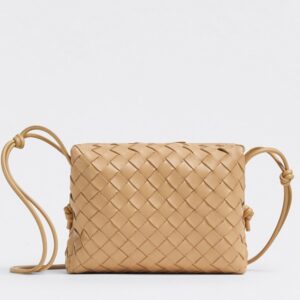 Replica Bottega Veneta Loop Small Bag In Almond Intrecciato Lambskin 2