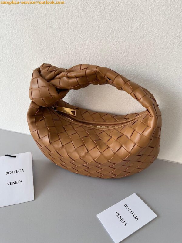 Replica Bottega Veneta BV Jodie Mini Bag In Caramel Intrecciato Lambskin 5