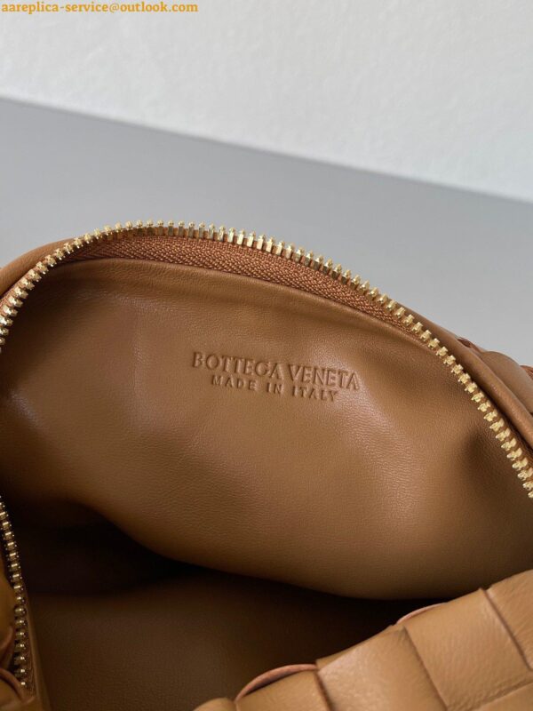 Replica Bottega Veneta BV Jodie Mini Bag In Caramel Intrecciato Lambskin 8