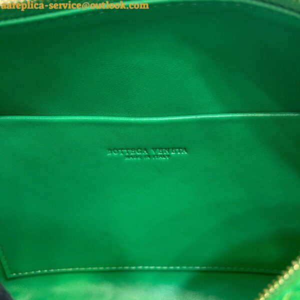 Replica Bottega Veneta Loop Small Bag In Green Intrecciato Lambskin 8