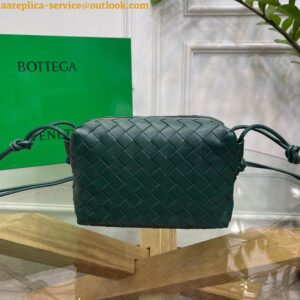 Replica Bottega Veneta Loop Small Bag In Raintree Intrecciato Lambskin