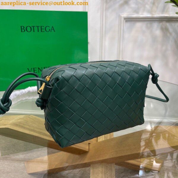 Replica Bottega Veneta Loop Small Bag In Raintree Intrecciato Lambskin 11