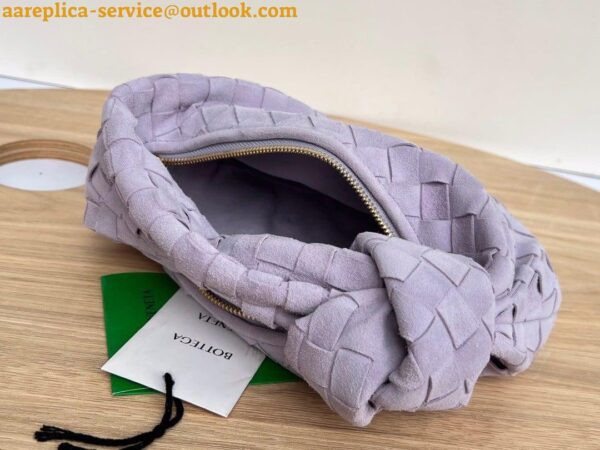 Replica Bottega Veneta BV Jodie Mini Bag In Lilac Intrecciato Suede 8