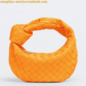 Replica Bottega Veneta BV Jodie Mini Bag In Orange Intrecciato Lambskin