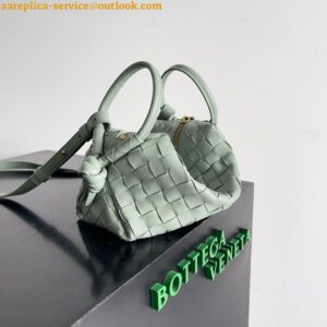 Replica Bottega Veneta Small Loop Crossbody Bag In Sauge Intrecciato Lambskin