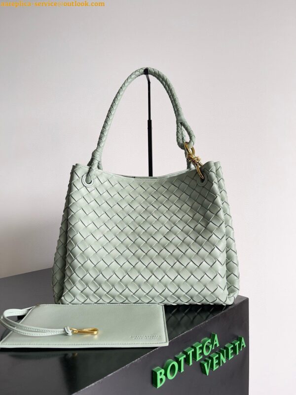 Replica Bottega Veneta Parachute Large Bag in Sauge Intrecciato Lambskin 3