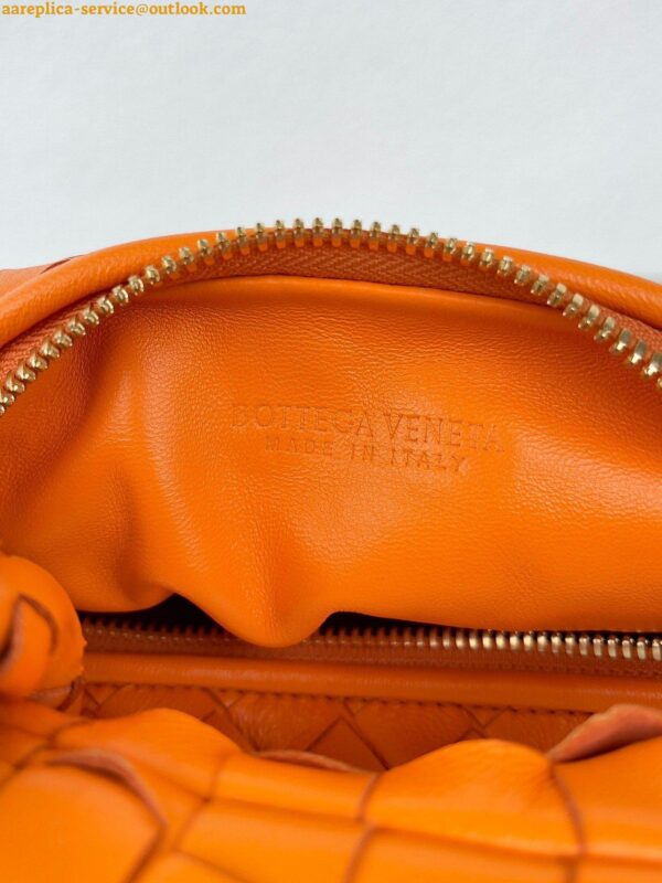 Replica Bottega Veneta BV Jodie Mini Bag In Orange Intrecciato Lambskin 8