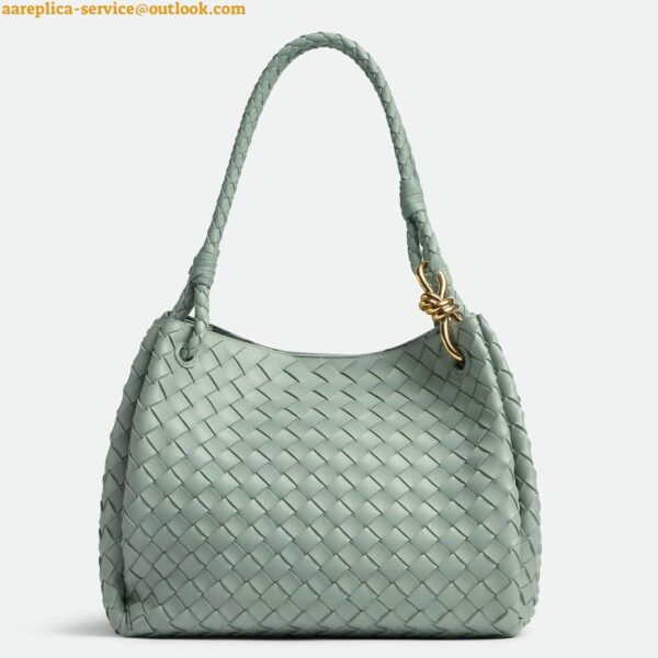 Replica Bottega Veneta Parachute Large Bag in Sauge Intrecciato Lambskin 12