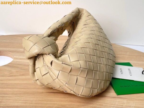 Replica Bottega Veneta BV Jodie Mini Bag In Porridge Intrecciato Lambskin 5