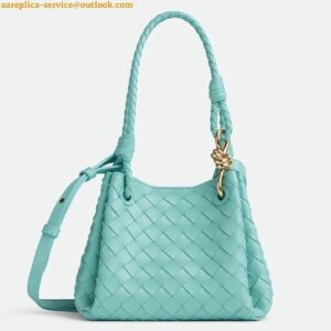 Replica Bottega Veneta Parachute Small Bag in Green Oasis Intrecciato Lambskin 2