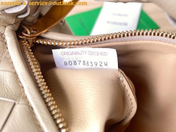 Replica Bottega Veneta BV Jodie Mini Bag In Porridge Intrecciato Lambskin 10