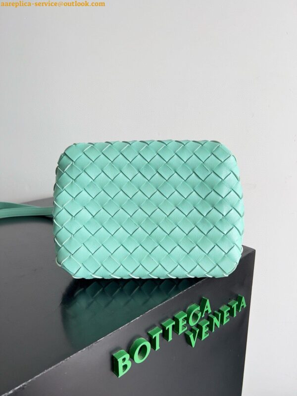 Replica Bottega Veneta Parachute Small Bag in Green Oasis Intrecciato Lambskin 10