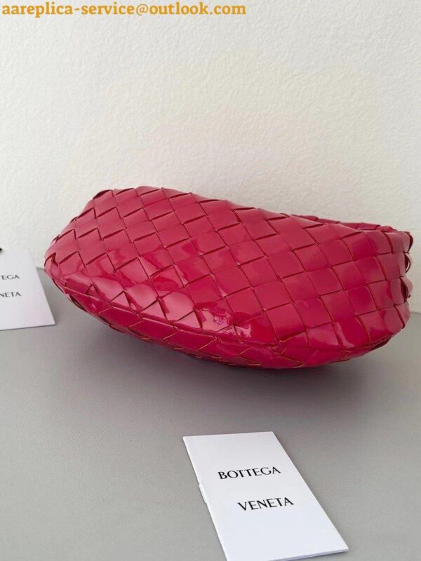 Replica Bottega Veneta BV Jodie Mini Bag In Red Intrecciato Patent Leather 2