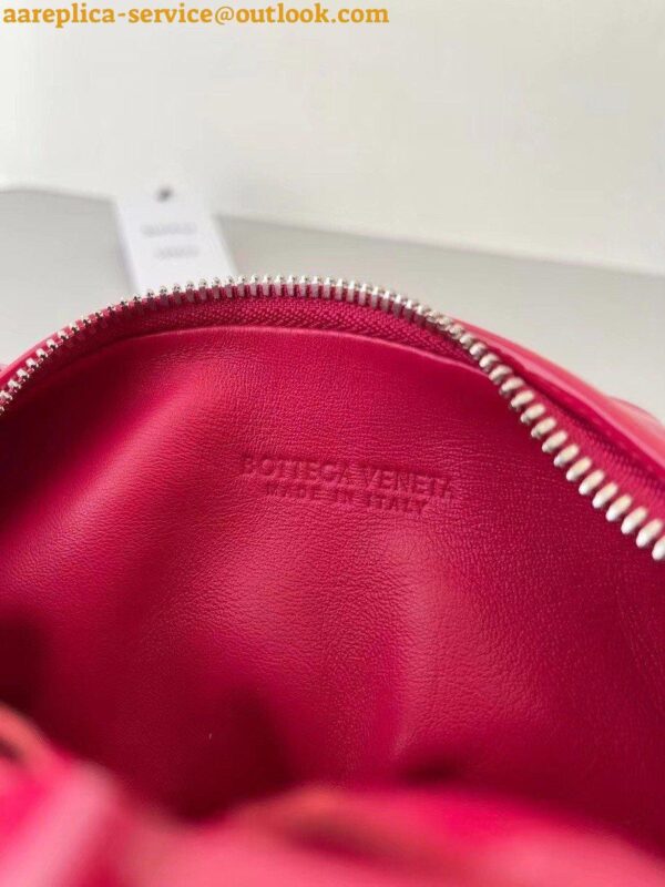 Replica Bottega Veneta BV Jodie Mini Bag In Red Intrecciato Patent Leather 9