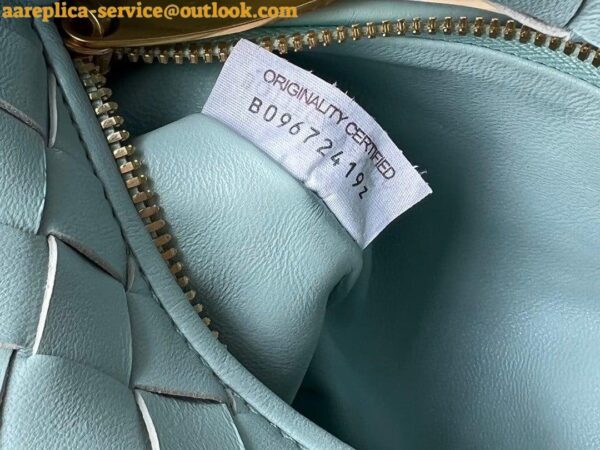 Replica Bottega Veneta BV Jodie Mini Bag In Teal Washed Intrecciato Lambskin 11